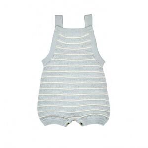 NEW TUN TUN boy's vintage knit romper in blue